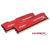MÉMOIRE RAM Kingston 16Go DDR3 1333MHz CL9 HyperX FURY Red MÉMOIRE RAM Kingston 16Go DDR3 1333MHz CL9 HyperX FURY Red