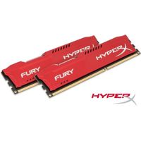 MÉMOIRE RAM HyperX FURY Red 16Go DDR3 1866 HX318C10FRK2/16 MÉMOIRE RAM HyperX FURY Red 16Go DDR3 1866 HX318C10FRK2/16