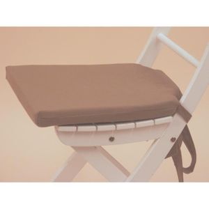 galette de chaise marron