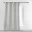 RIDEAU - VOILAGE Rideau oeillets 140x280 ESSENTIEL GRIS