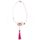 Collier à pompons Chappy rose