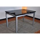 TABLE A MANGER AVEC OU SANS CHAISE - RALLONGE BORA Table extensible 120/200cm grise et noire