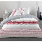  Parure Housse 220x240 + 2 Taies LIGHT  Rouge