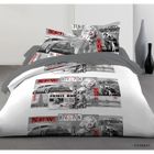  Parure Housse 220x240 + 2 Taies MARYLIN Blanc