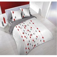 PARURE DE LIT  Parure Housse 220x240 + 2 Taies CIRCUS Blanc