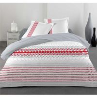 PARURE DE COUETTE Parure Housse 220x240 + 2 Taies LIGHT  Rouge