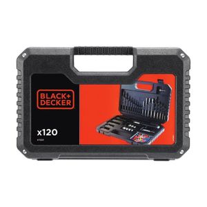 BLACK & DECKER Coffret perçage vissage avec 120 accessoires