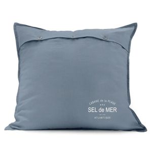 TODAY Coussin déhoussable PONTON 50x50 cm bleu récif