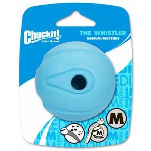 CHUCKIT! The whistler 2-PK - Balle qui siffle M en caoutchouc ? 6,5cm - Pour chien