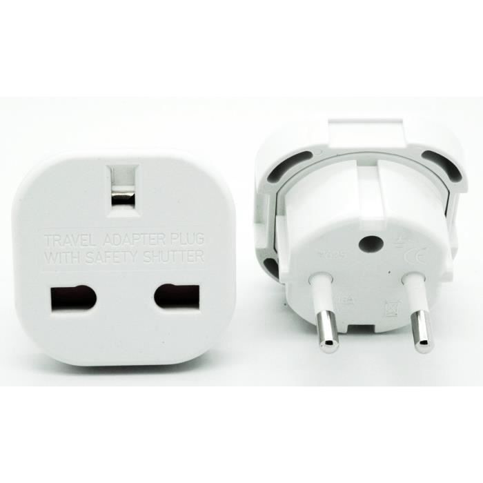 Adaptateur prise anglaise francaise