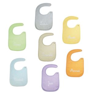 BAVOIR BABYCALIN Lot de 7 bavoirs Semaine BAVOIR BABYCALIN Lot de 7 bavoirs Semaine