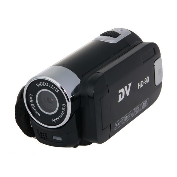HD90 High Definition Digital Video Camera avec sortie TV, MP3, MP4
