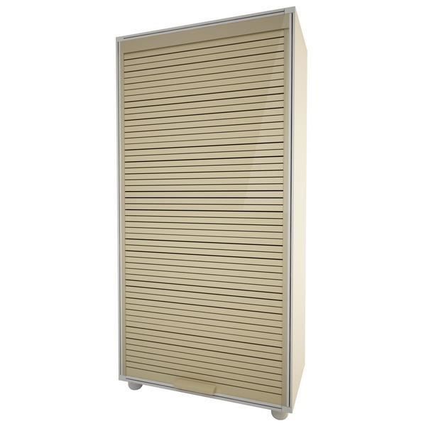 Armoire haute en r sine modulable rideau coulissant 120 cm Cette
