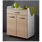  HARMONY Desserte Micro-Onde Chêne Clair 60x81cm