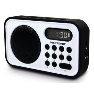 MET 477222 Radio FM Blanc