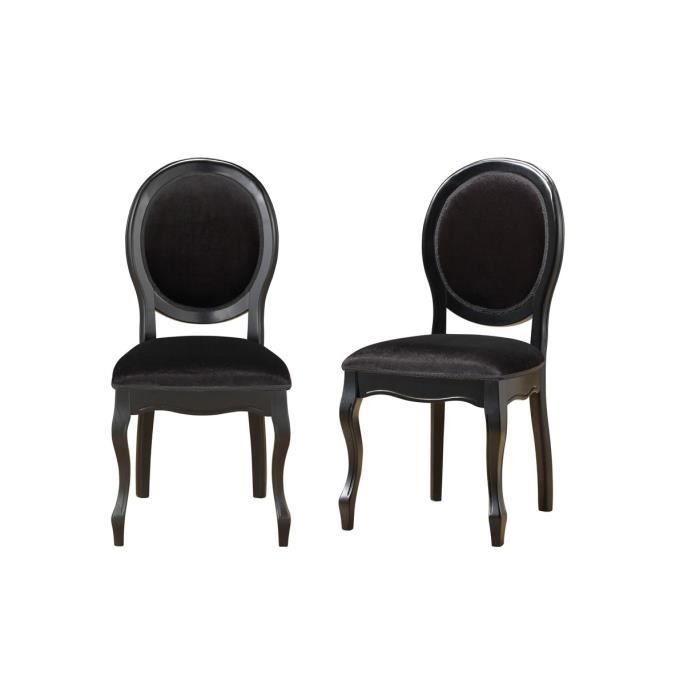 fauteuil medaillon noir