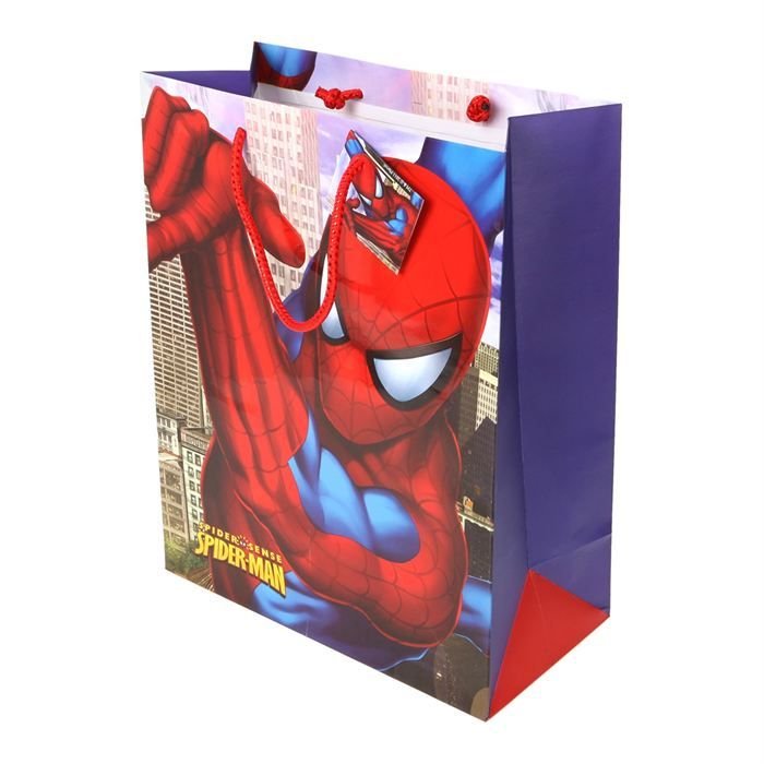 SPIDERMAN Pochette Cadeau Rouge et bleu - Achat / Vente boîte cadeau