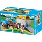  Playmobil - 5223 - Voiture Avec Remorque Et Cheval