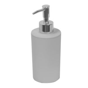 FRANDIS Flacon pompe en plastique Rubber Softy gris en display