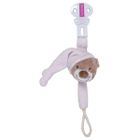 ATTACHE SUCETTE-BOITE A SUCETTE Attache sucette bibou rose