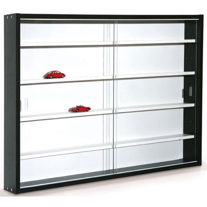 Vitrine pour miniature Blanc et noir, Dim 9,5... Achat / Vente vitrine argentier Vitrine