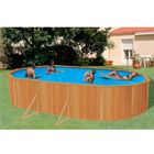 PISCINE COMPLETE - KIT PISCINE Piscine TRIGANO CANYON 6.35x3.85x1.20m aspect bois