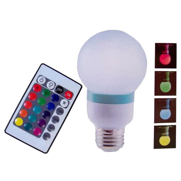 Lampe Ambiance avec télécommande (changement de couleur) LOT DE 2