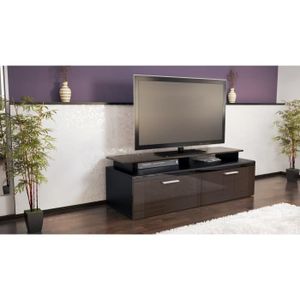 meuble bas tv chocolat