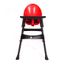 CHAISE HAUTE  Chaise haute SNEGG - Noir/Rouge