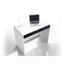 BUREAU - REHAUSSE BUREAU METEOR Bureau 1Tiroir Blanc/Ebène