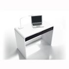 BUREAU - REHAUSSE BUREAU METEOR Bureau 1Tiroir Blanc/Ebène