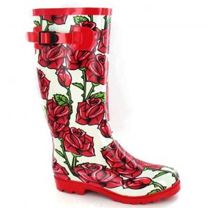 bottes caoutchouc fantaisie pour femme