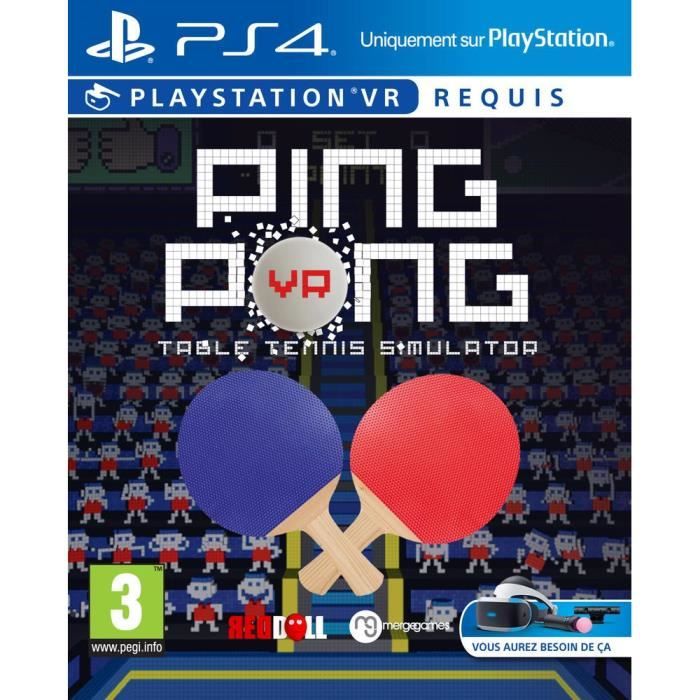 Ping Pong Table Tennis Simulator Jeu PS4 VR Achat