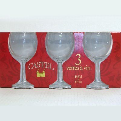 12 Verres à Vin Ballon PREMIER - 19,5cl - Verres à Pied Transparents Pour Dégustation - Lave-vaisselle Safe