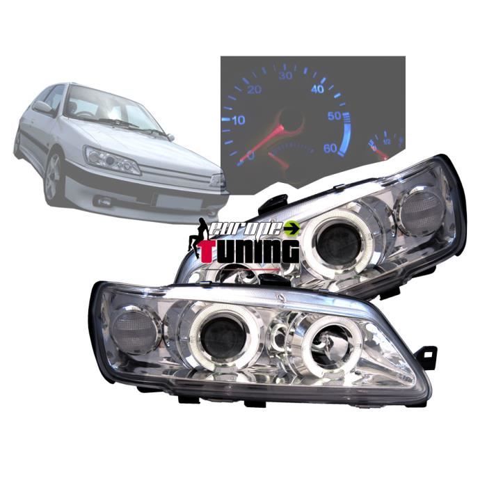 PHARES ANGEL EYES CHROM TUNING 306 PHASE 1 Achat / Vente phares