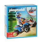  Playmobil quad de Course Bleu