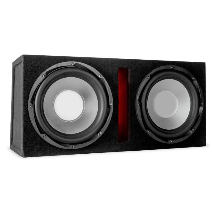 auna Basswaver X 10L Double subwoofer auto actif 2x25cm avec entrée