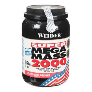 PROGRAMME DIÉTÉTIQUE WEIDER MEGA MASS 2000 FRAISE 1,5 kg PROGRAMME DIÉTÉTIQUE WEIDER MEGA MASS 2000 FRAISE 1,5 kg