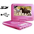 LECTEUR DVD PORTABLE Takara VR122P Rose