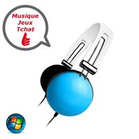 CASQUE  - MICROPHONE Elypse Micro-casque multimédia stéréo Bleu