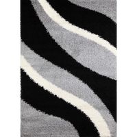 TORINO Tapis de salon shaggy gris 160x230 cm TORINO Tapis de salon shaggy gris 160x230 cm