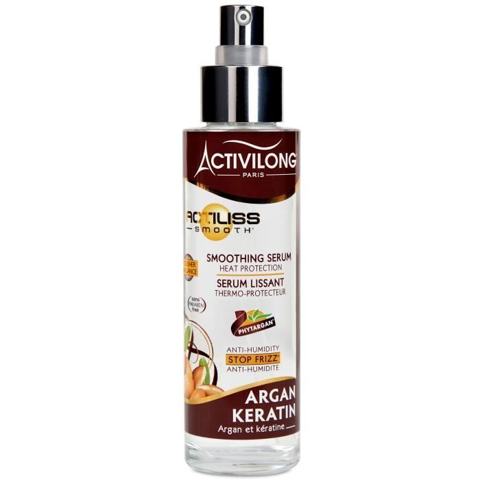 Serum lissant thermoprotecteur Argan et Keratine 100mL Achat / Vente mousse coiffante Serum