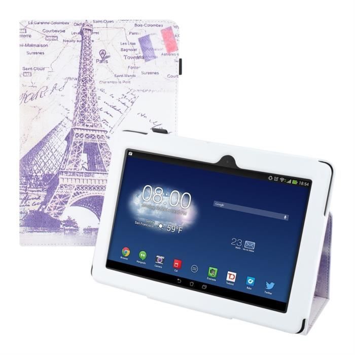 kwmobile&reg; Housse en cuir chic pour Asus Memo Pad 10 ME102A avec
