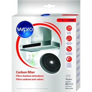 Wpro CHFE233/2 Filtre de hotte ? charbon E233 diam 235mm x h 20 mm