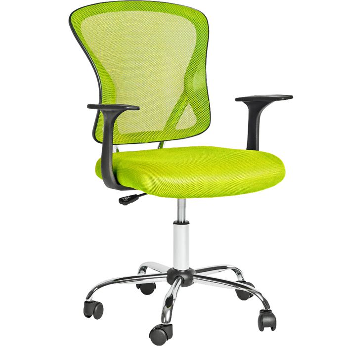 Paire chaise bureau vert anis design arredisp  Mobilier design > Petites