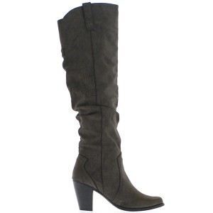 bottes hautes marron femme