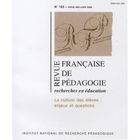 SCOLAIRE / UNIVERSITAIRES REVUE FRANCAISE DE PEDAGOGIE T.163; la culture ...