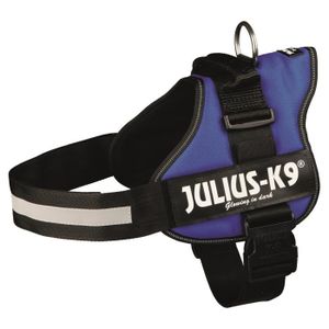 Harnais Power Julius-K9 - 2 - L-XL : 71-96 cm-50 mm - Bleu - Pour chien
