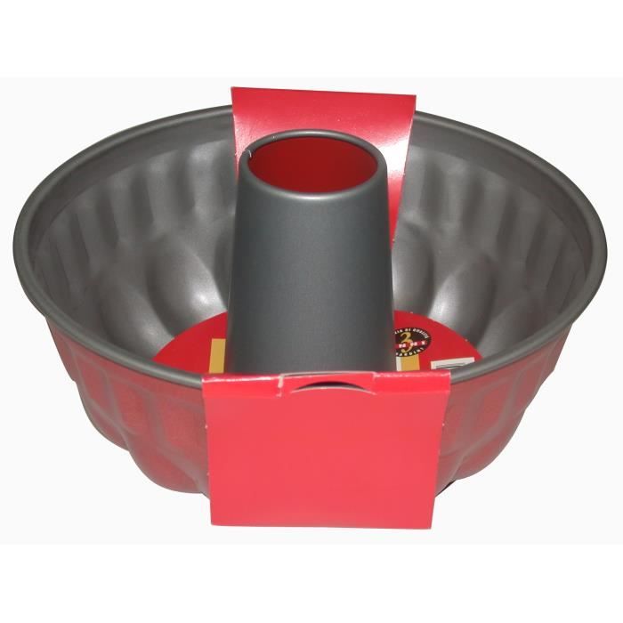 Moule à Plumcake Guardini 25x11cm - Antiadhésif Double Couche, Made In Italy - Rouge Et Gris
