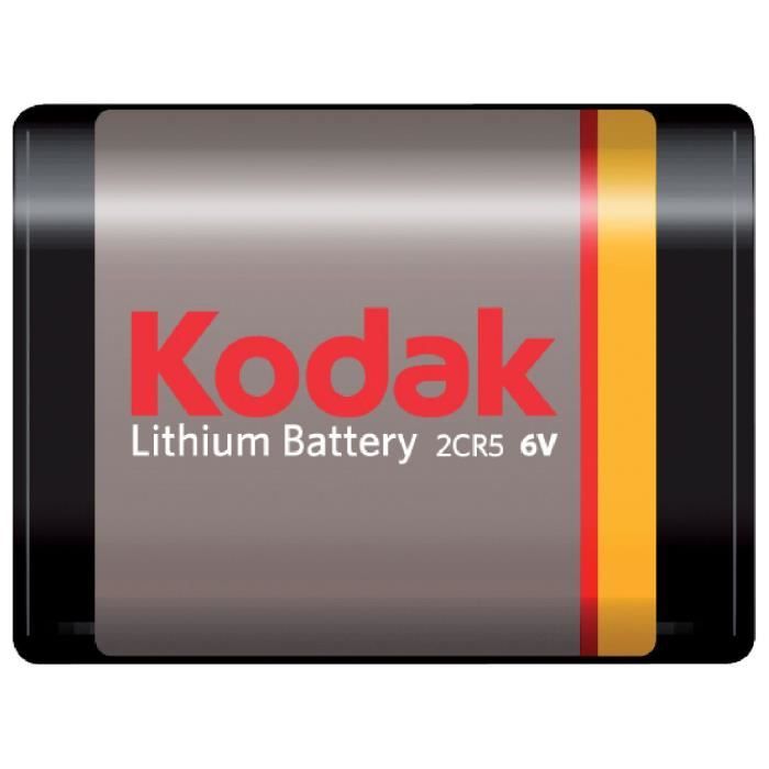 Pile lithium Kodak 2CR5 Tension 6 V Achat / Vente piles Soldes